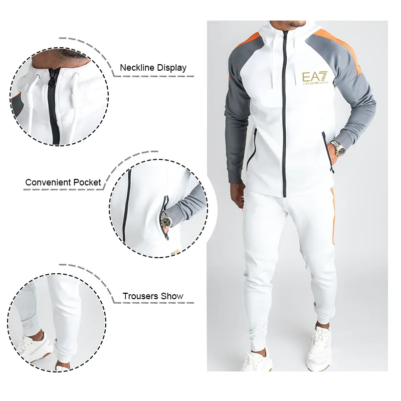 Dwucz??ciowy dres m?ski (kurtka + spodnie)