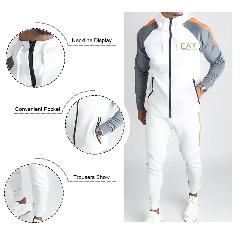 Dwucz??ciowy dres m?ski (kurtka + spodnie)