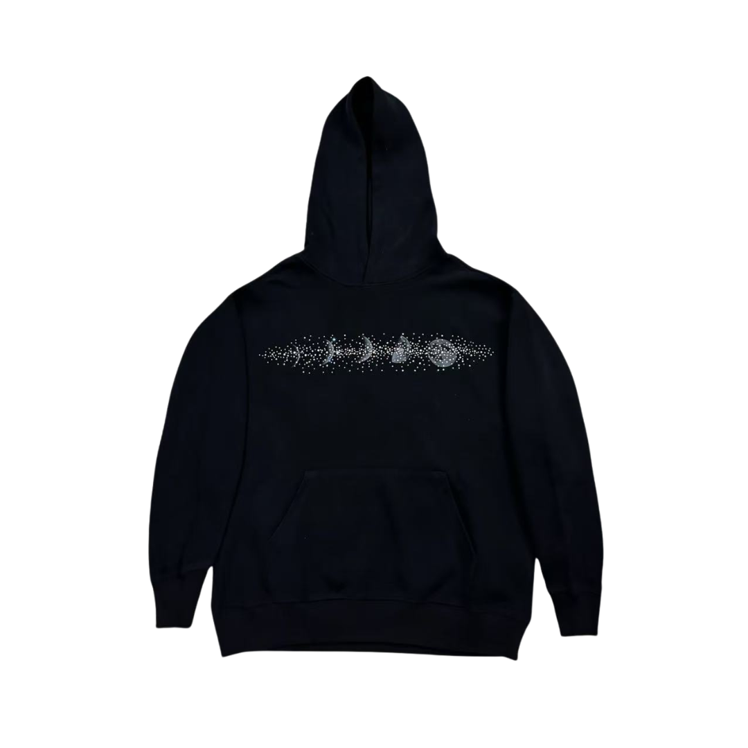 VYBES Rhinestone Moon Hoodie