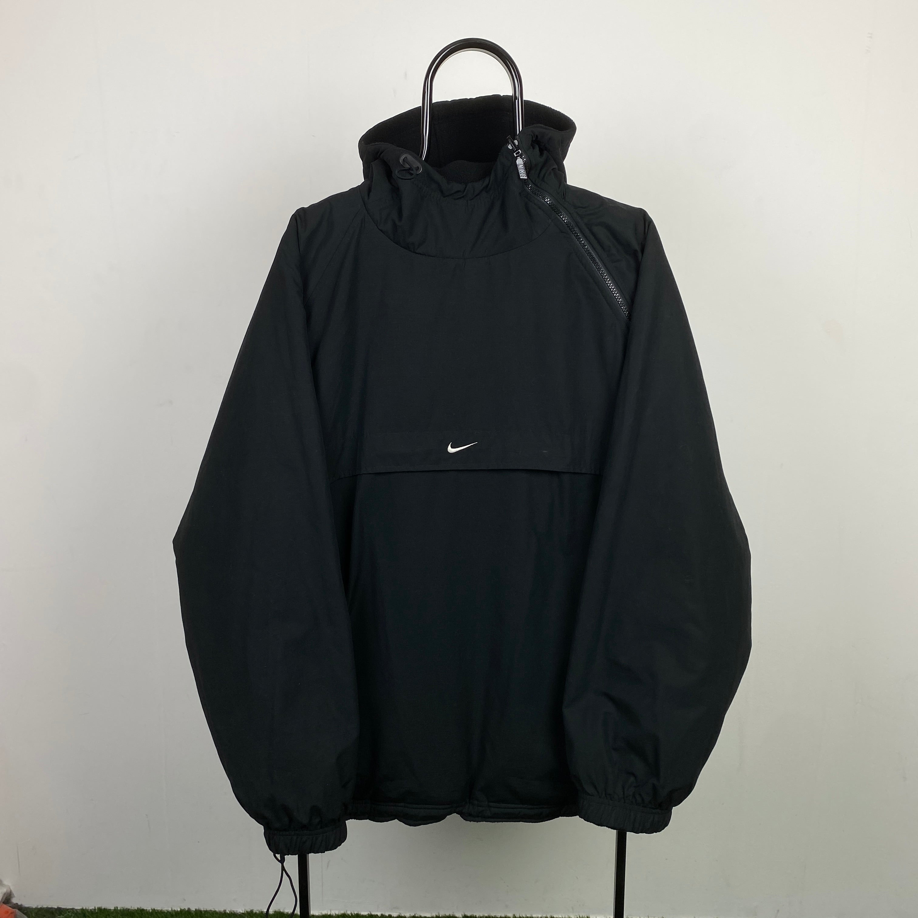 2000'sReversible Sidewinder Fleece Coat Jacket Black