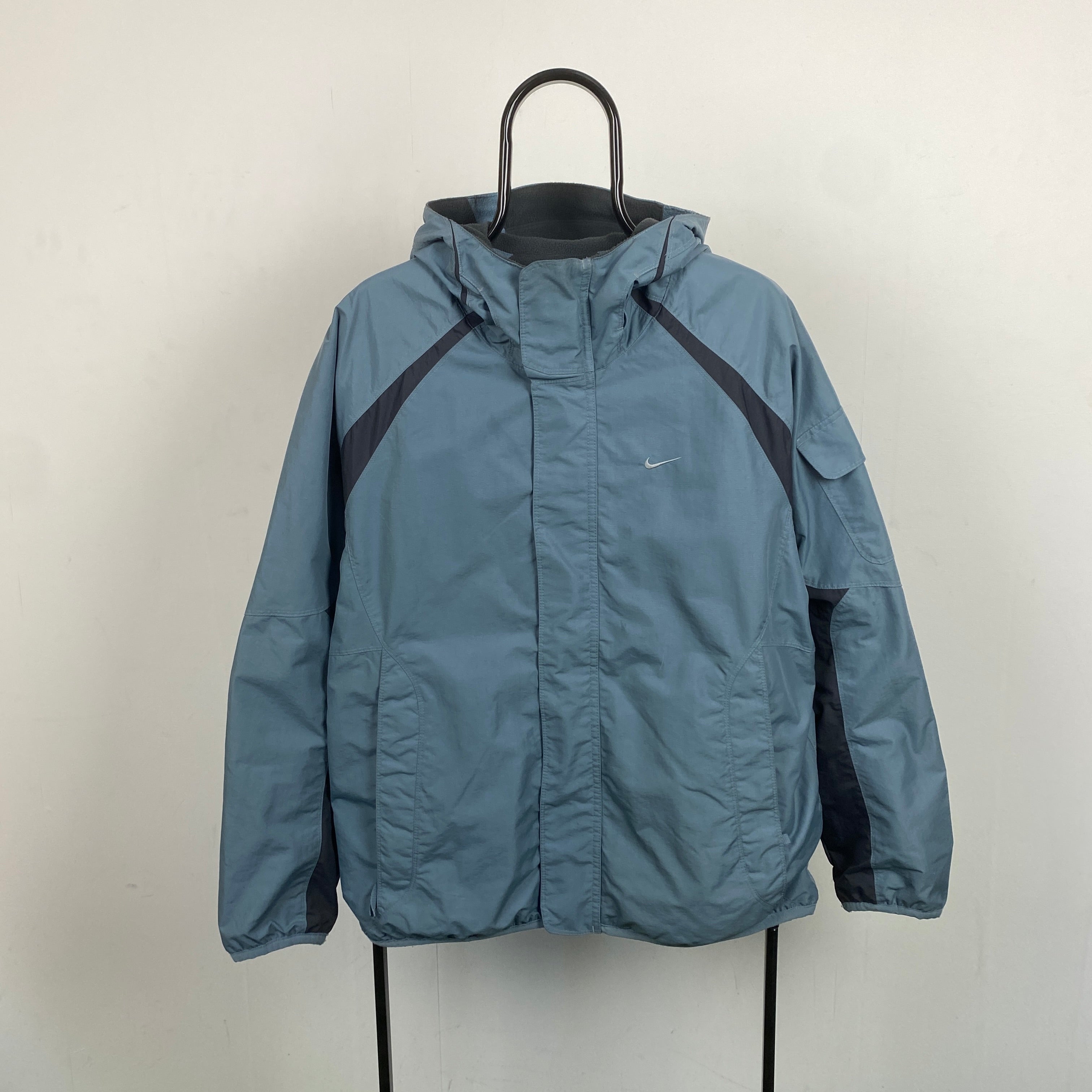 2000'sReversible Fleece Coat Jacket Blue