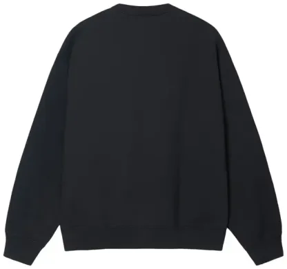 BLACK-NIKE X STUSSY WASHED FLEECE CREWNECK 