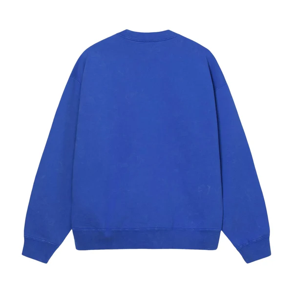 BLUE-NIKE X STUSSY WASHED FLEECE CREWNECK 
