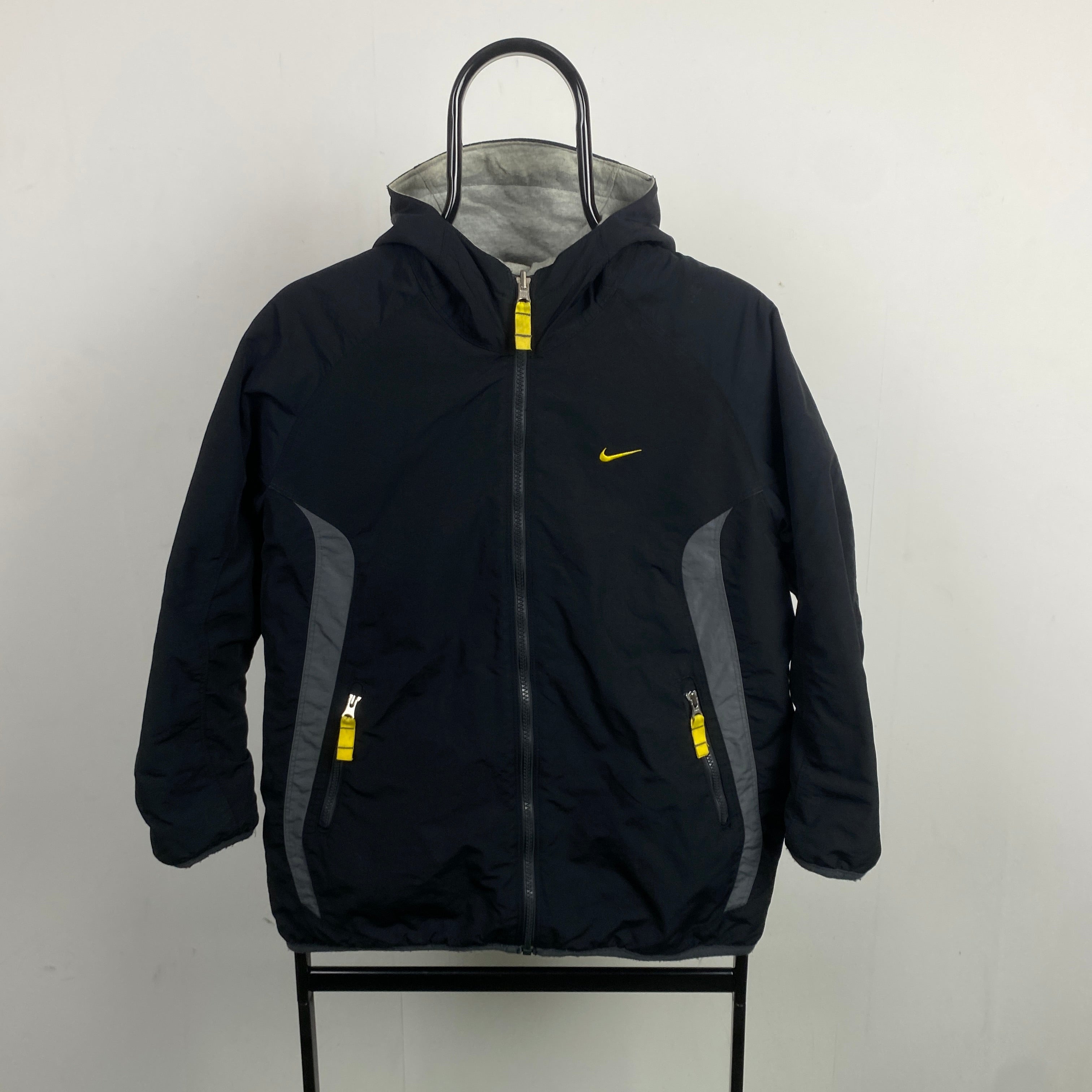 2000'sReversible Fleece Coat Jacket Black