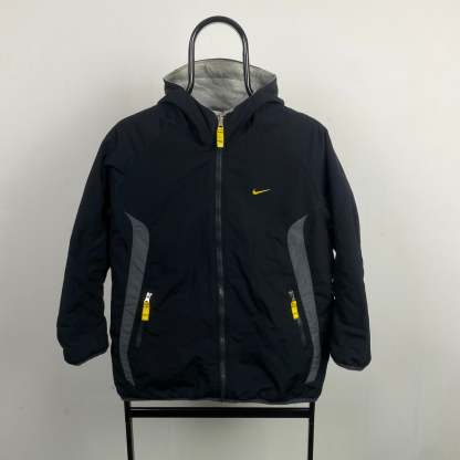 2000'sReversible Fleece Coat Jacket Black