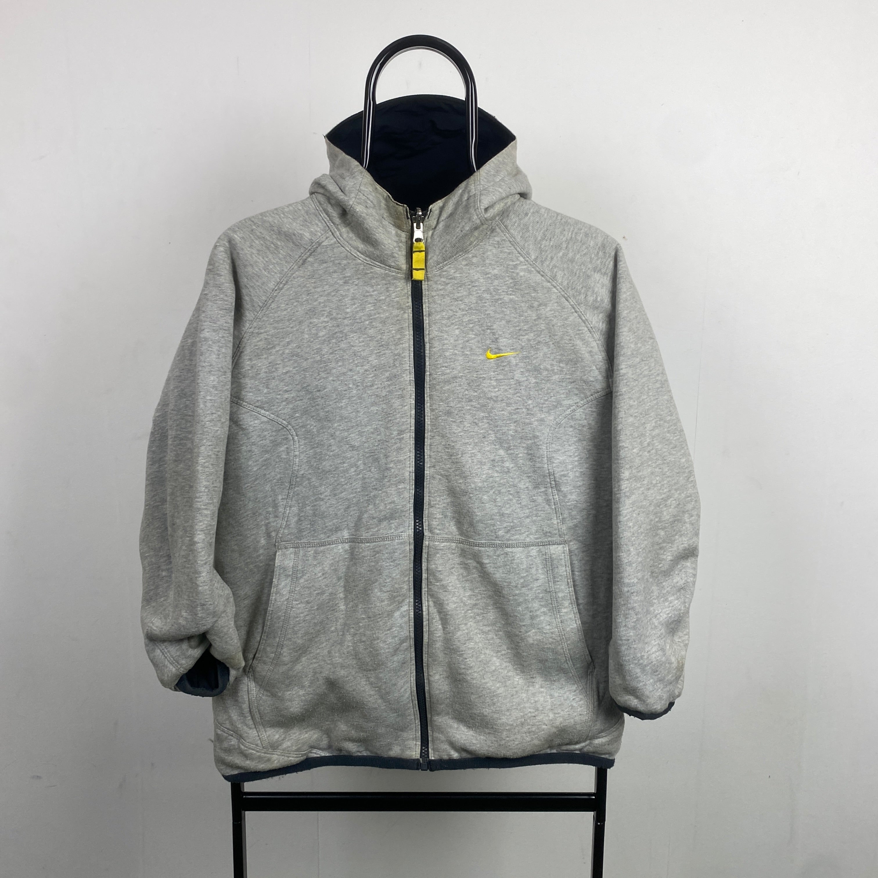 2000'sReversible Fleece Coat Jacket Black