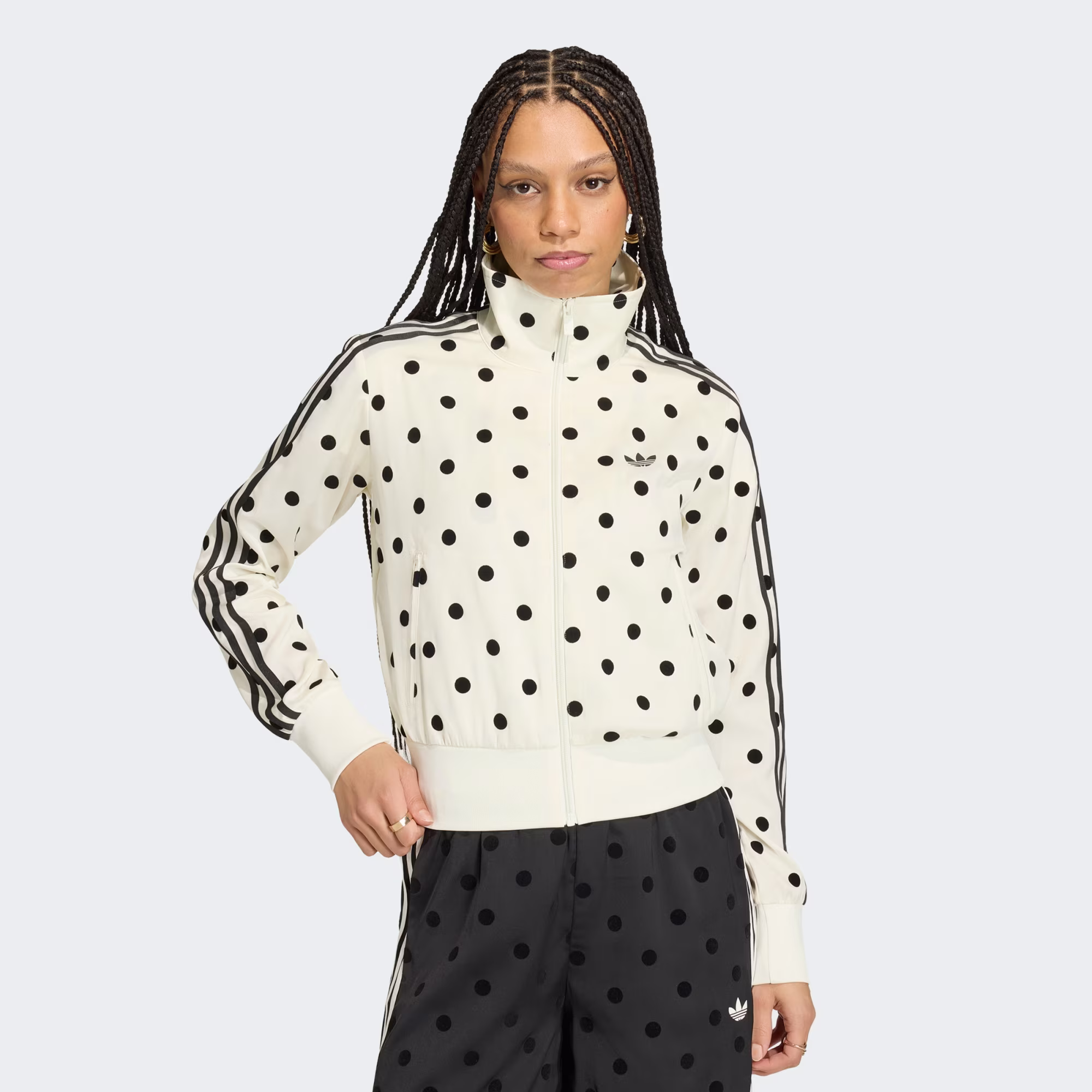 SATIN POLKA DOTS TT Track Top