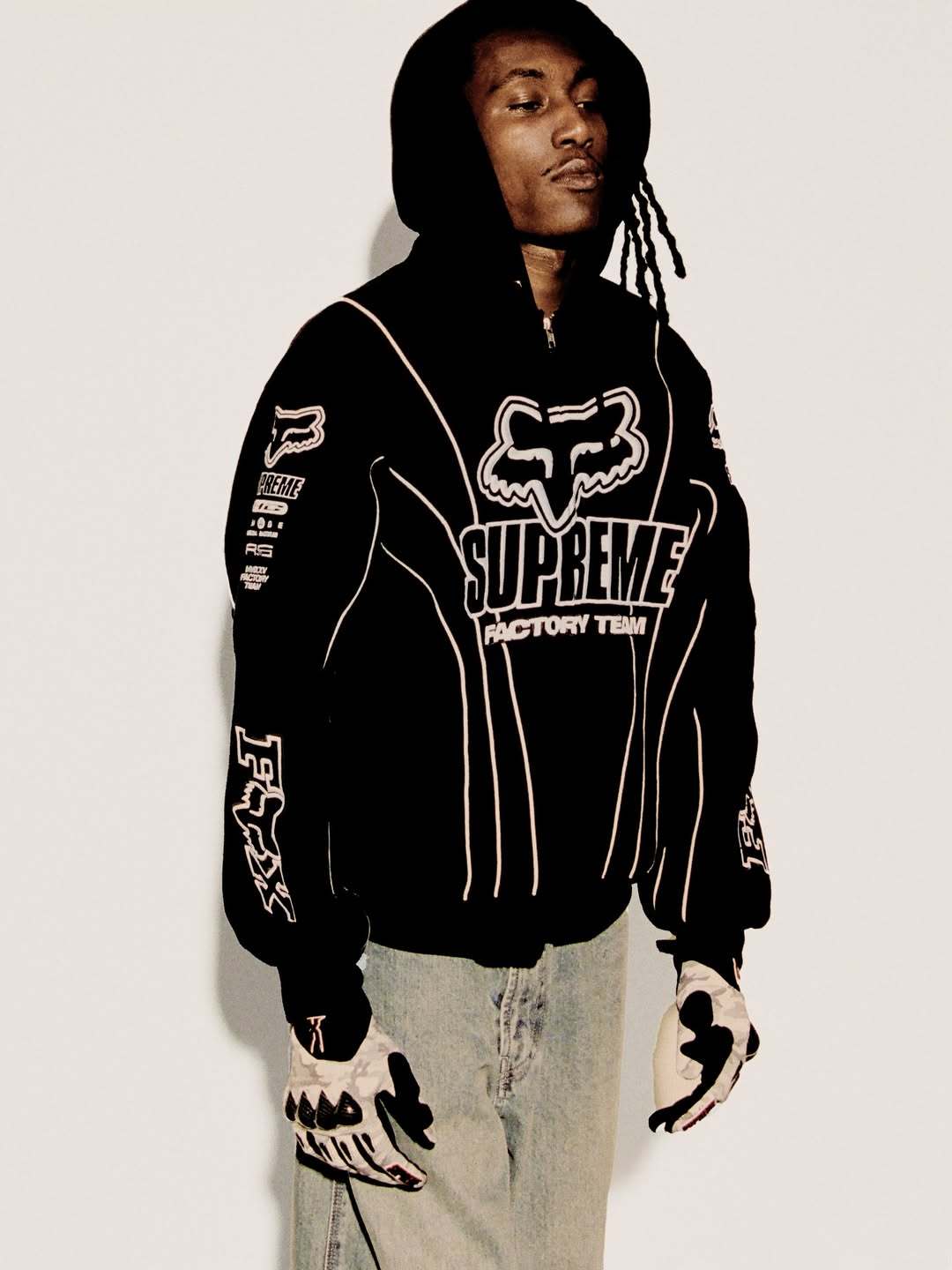 Sup X FR hoodie black