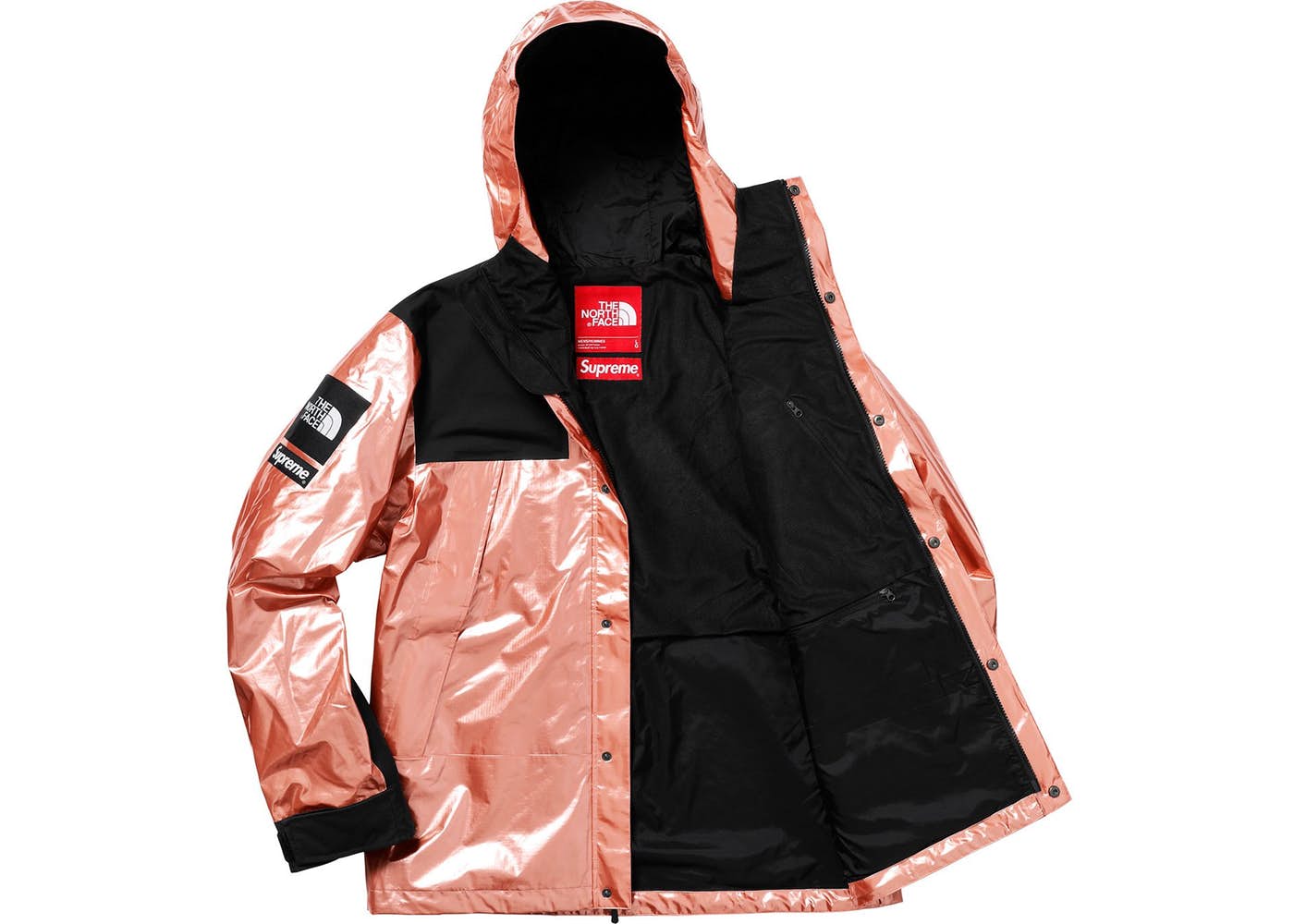 The North Face Metallic Mountain Parka Rose Gold