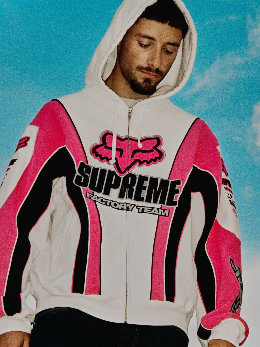 Sup X FR hoodie pink
