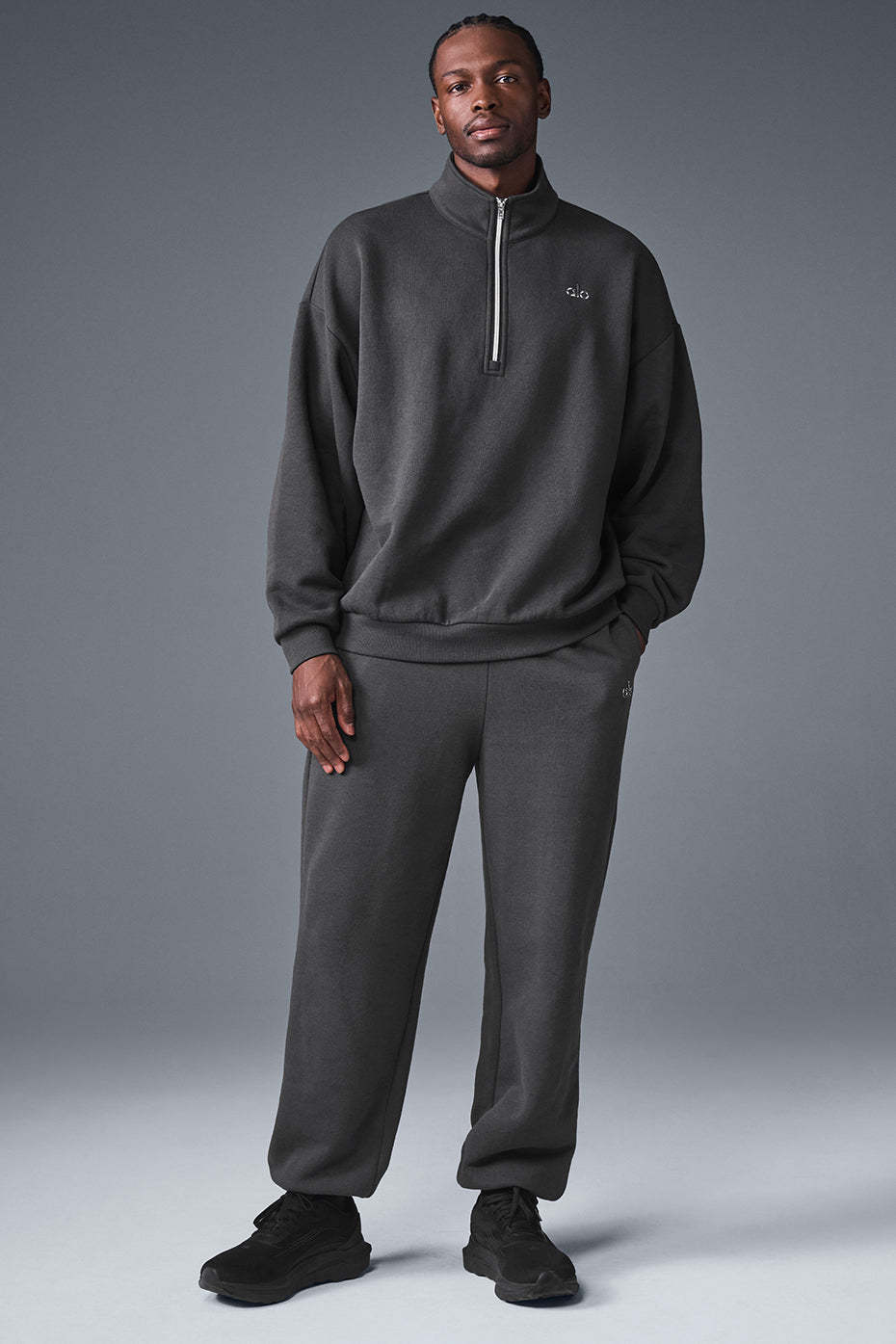 Accolade 1/4 Zip Pullover - Anthracite