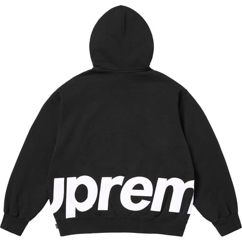 Big Logo Zip Up Hooded Sweatshirt  "Black"