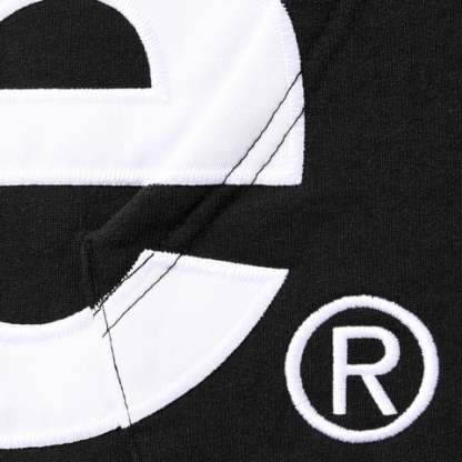 Big Logo Zip Up Hooded Sweatshirt  "Black"