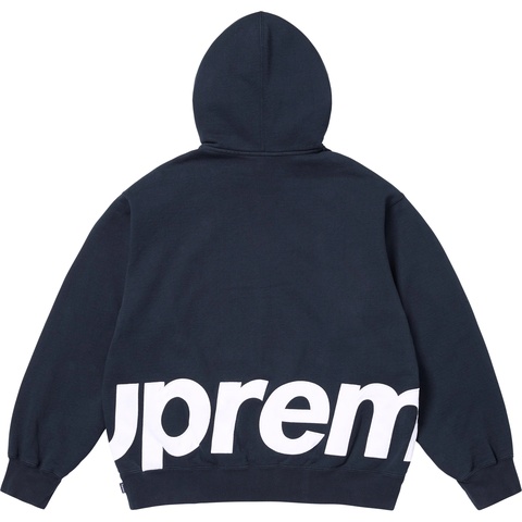 Big Logo Zip Up Hooded Sweatshirt  "Navy"
