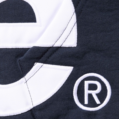 Big Logo Zip Up Hooded Sweatshirt  "Navy"