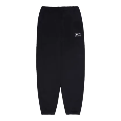 STUSSY & NIKE STONE WASHED FLEECE PANT BLACK