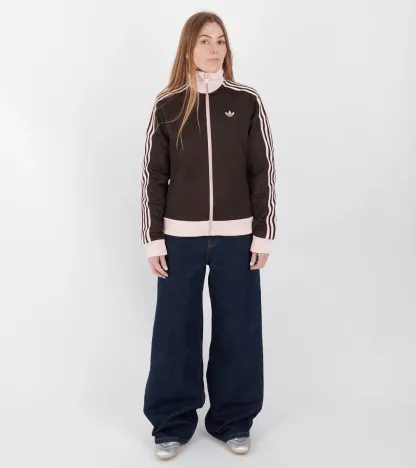 Classic Track Top Aurora Coffee/Sandy pink