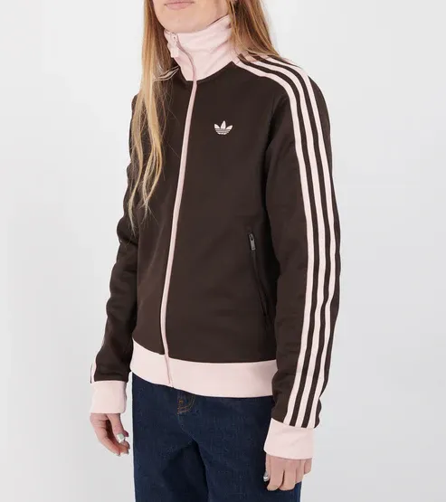 Classic Track Top Aurora Coffee/Sandy pink