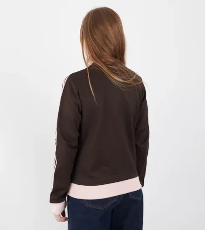 Classic Track Top Aurora Coffee/Sandy pink