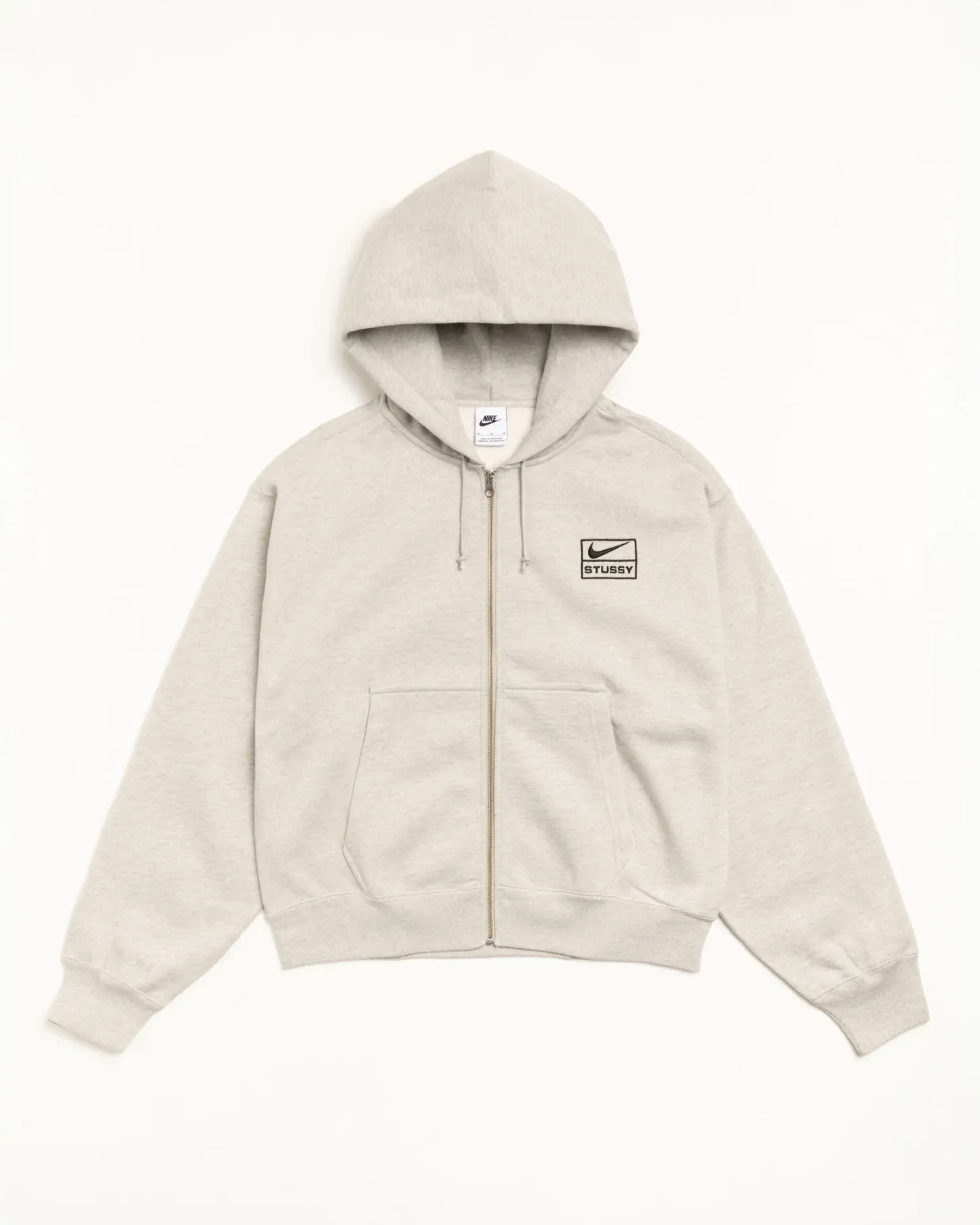 GREY Nike x Stüssy Fleece Full-Zip Hoodie