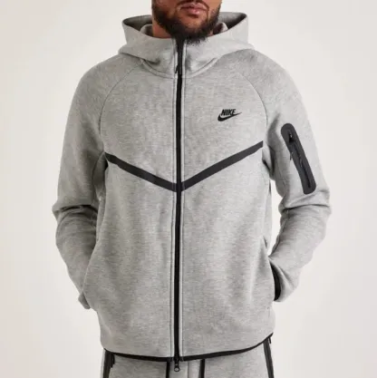 Tech Fleece Windrunner full-zip hoodie in Dark Grey
