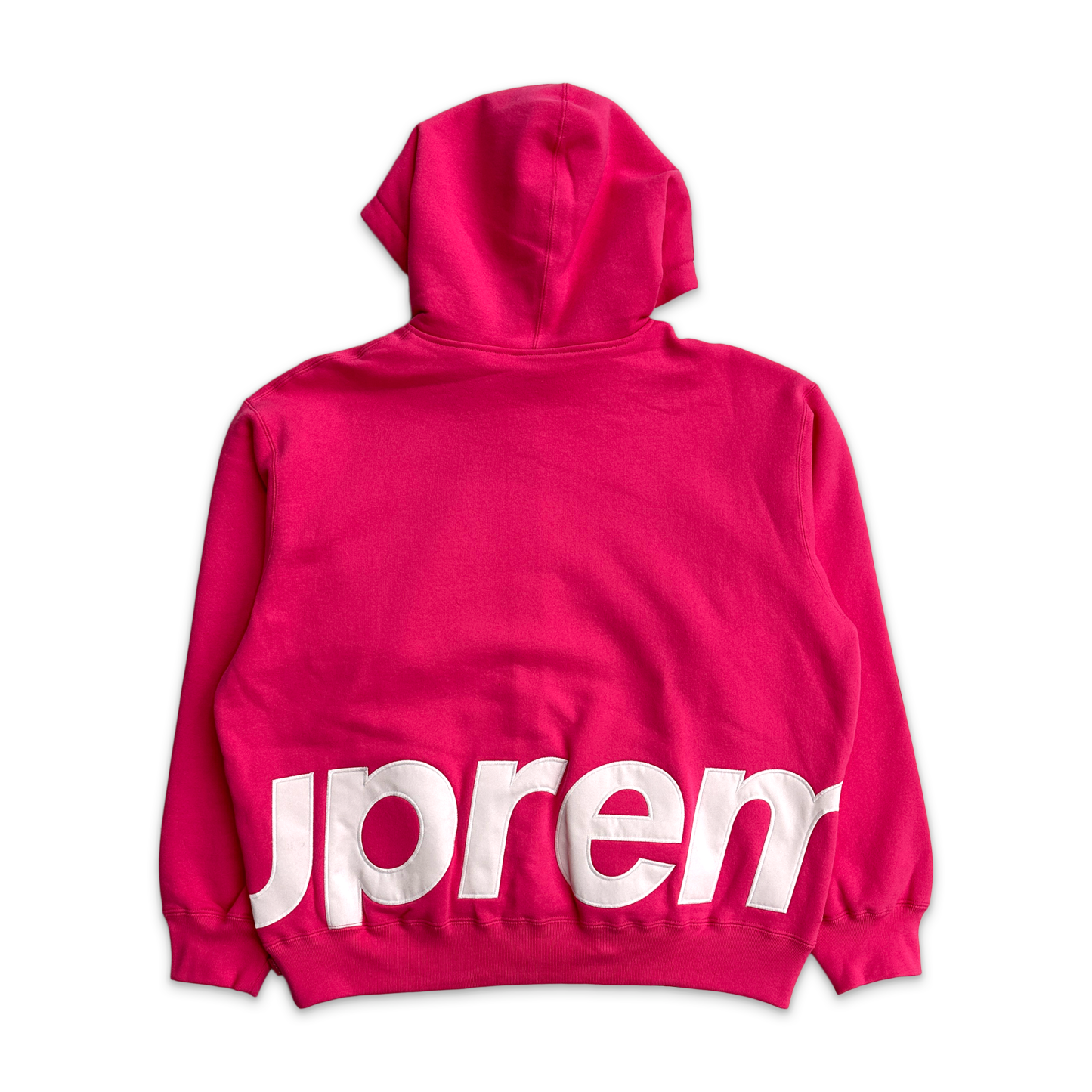 Big Logo Zip Up Hooded Sweatshirt "Magenta"