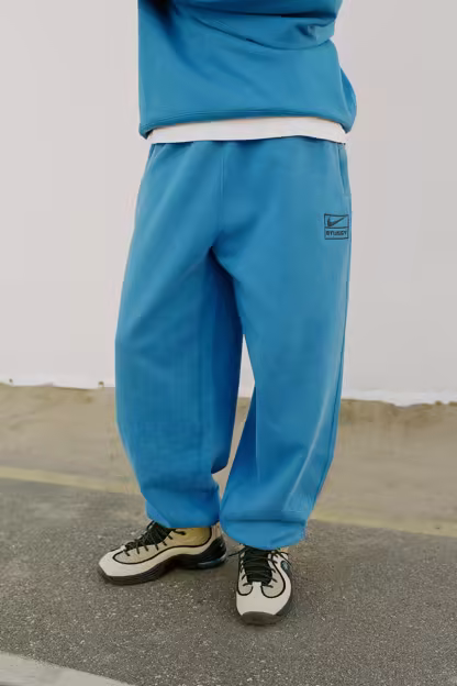 STUSSY & NIKE STONE FLEECE PANT BLUE