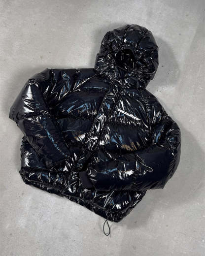 SPIRAL PUFFER GLOSSY BLACK
