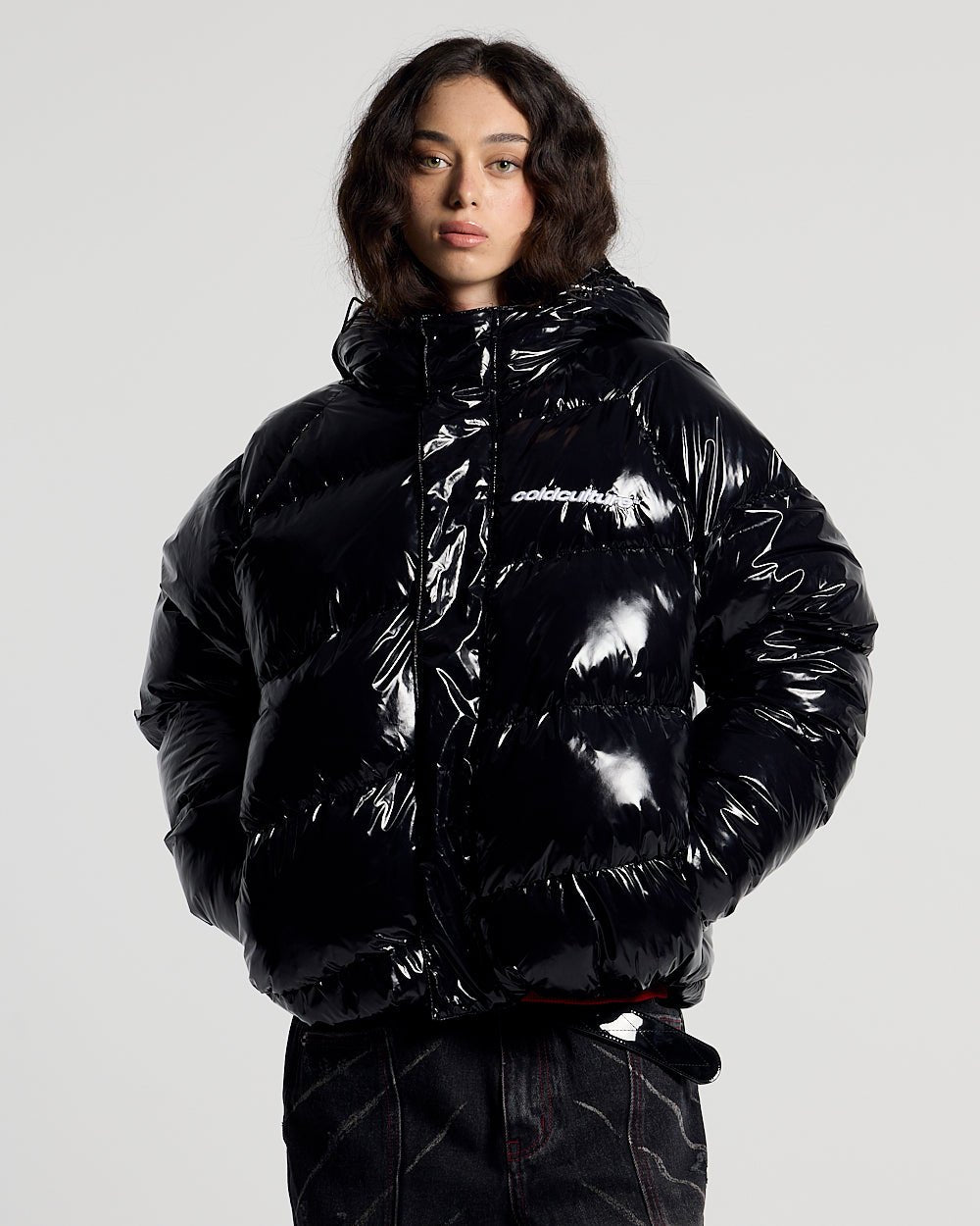 SPIRAL PUFFER GLOSSY BLACK