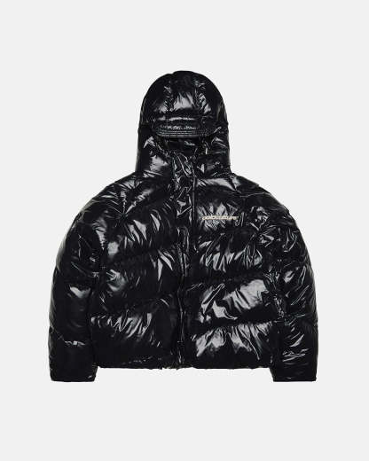 SPIRAL PUFFER GLOSSY BLACK