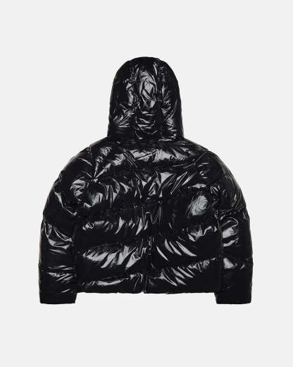 SPIRAL PUFFER GLOSSY BLACK