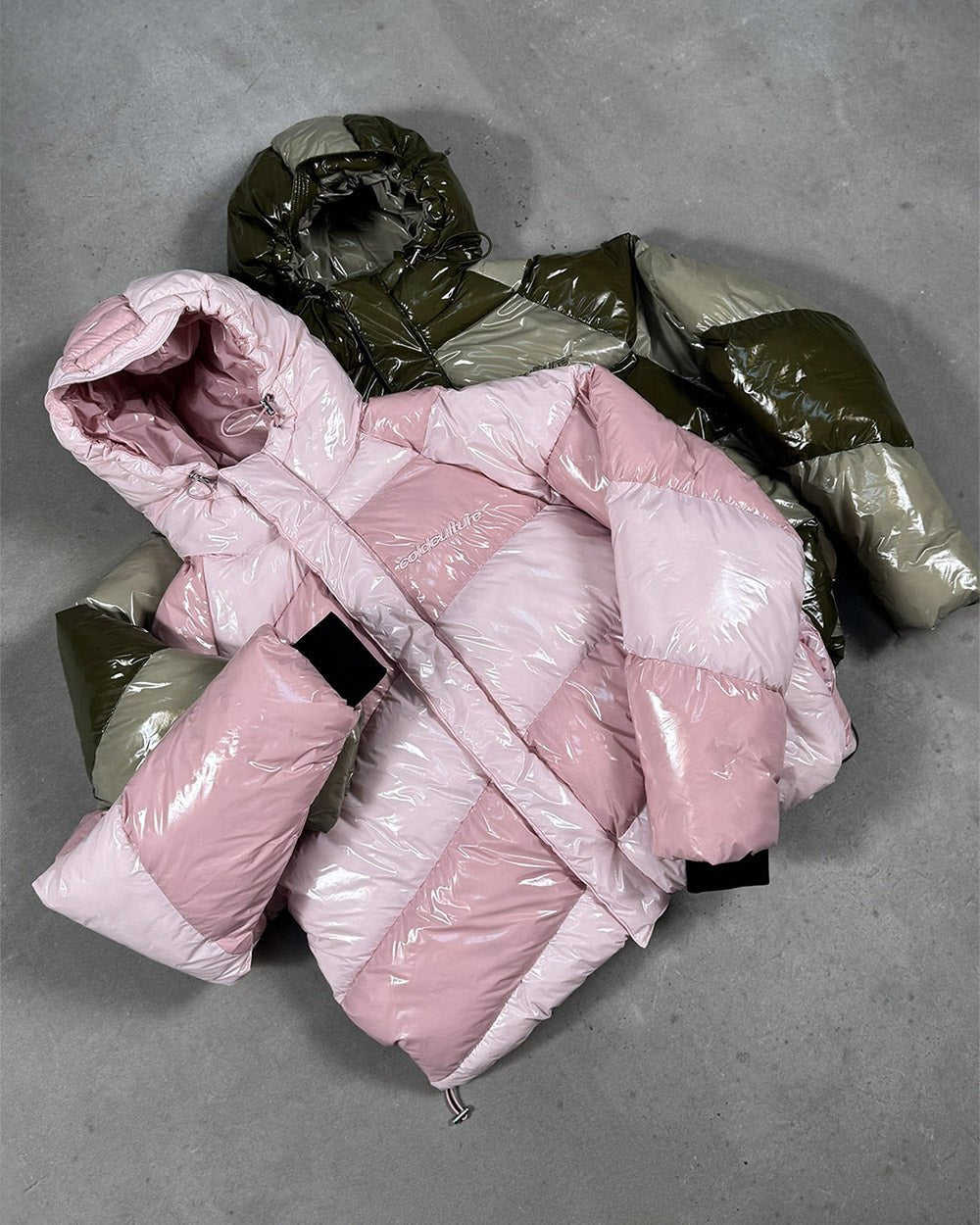 SPIRAL PUFFER GLOSSY PINK MIX