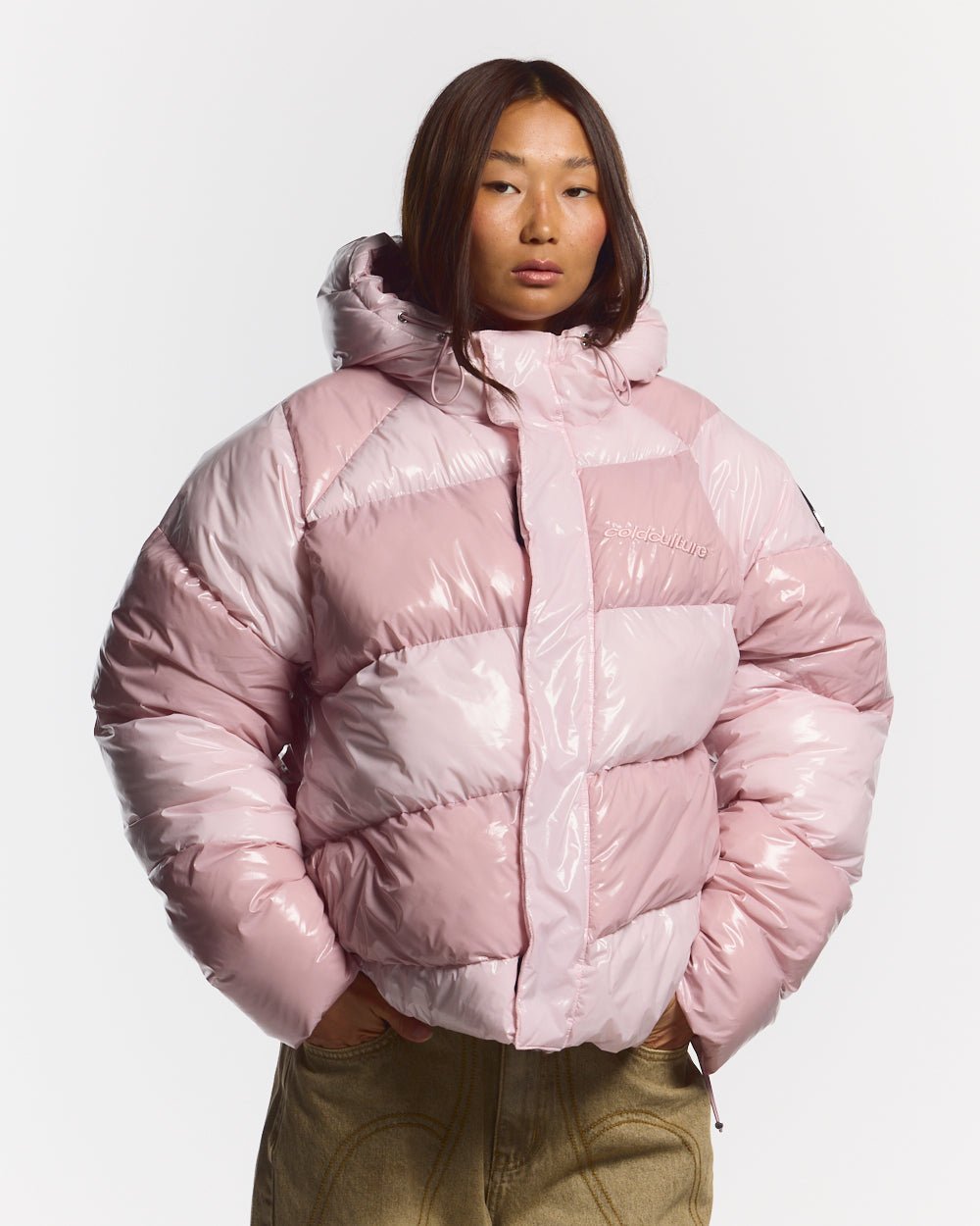SPIRAL PUFFER GLOSSY PINK MIX