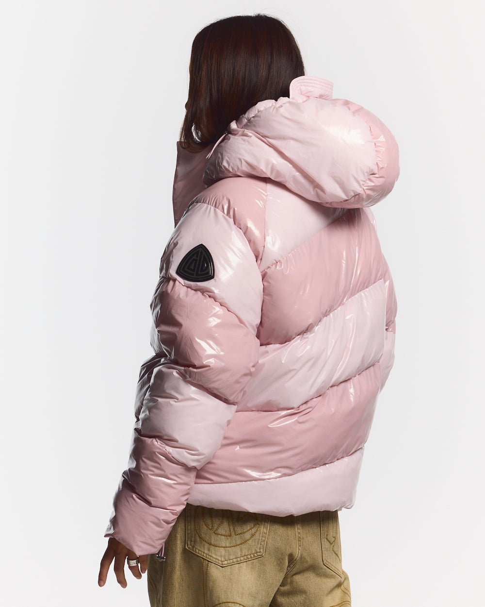 SPIRAL PUFFER GLOSSY PINK MIX