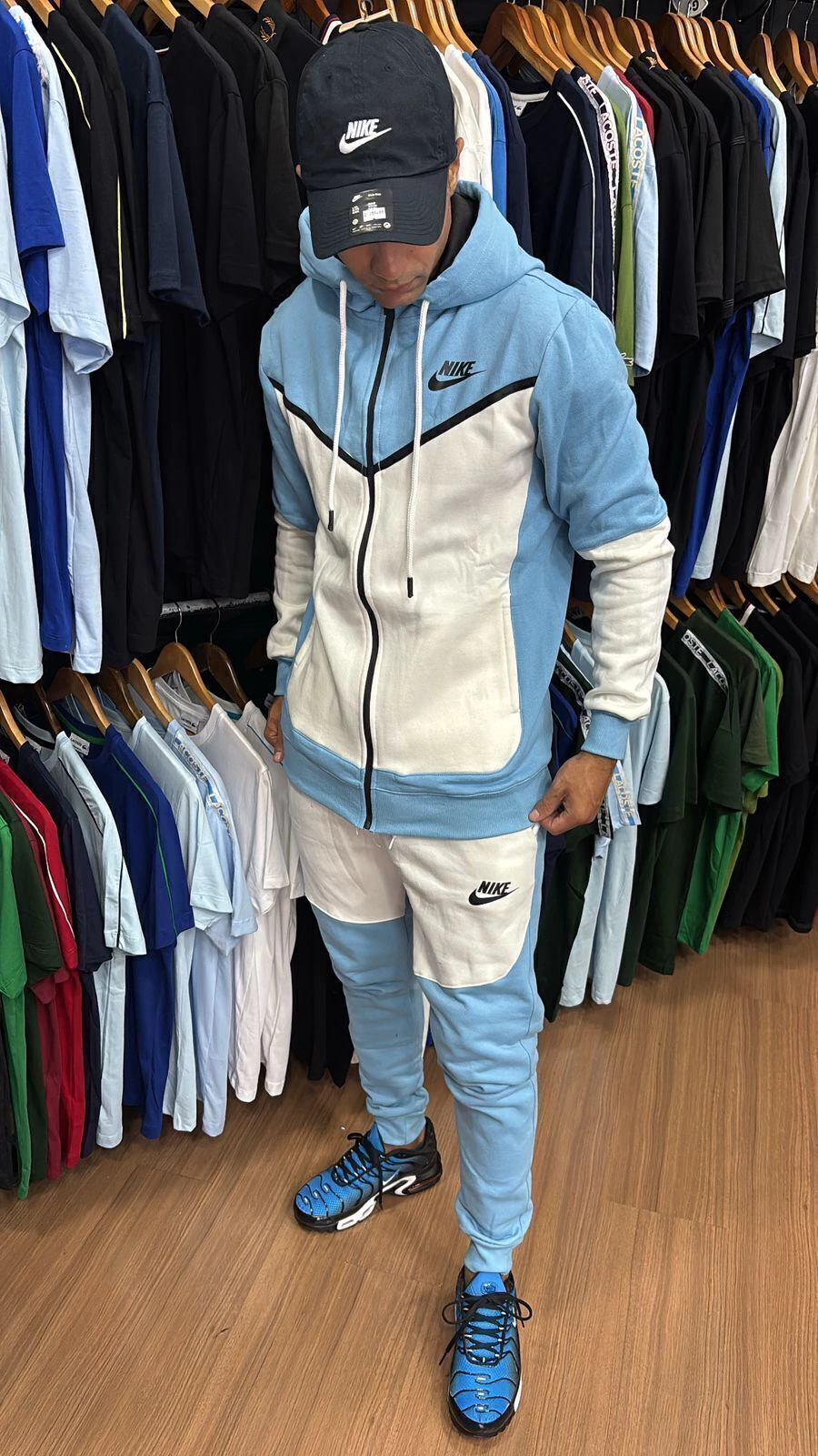 Nike Tech Fleece Set Fleece Blue white