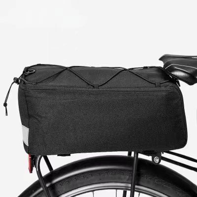 Bike Trunk bag ,elastic strap,waterproof zipper,600D polyster,black, Perfect For bikepacking