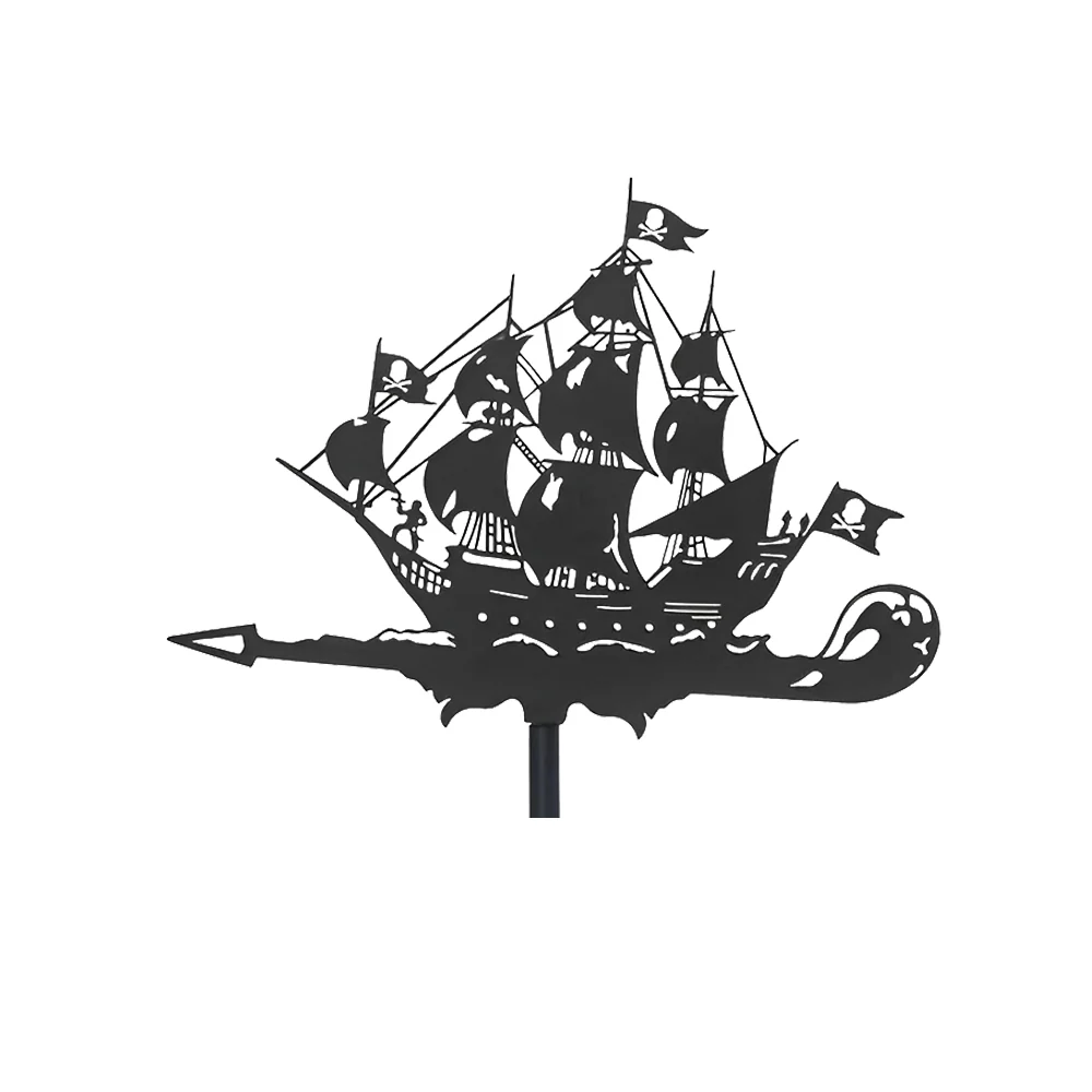 Pirate Ship Stainless Steel Weathervane