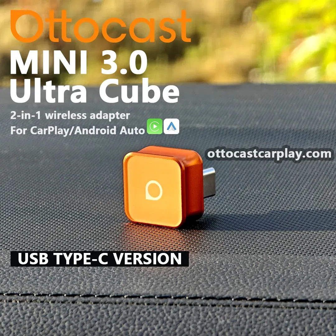 Ottocast Mini Cube 3.0 wireless CarPlay Android Auto Adapter