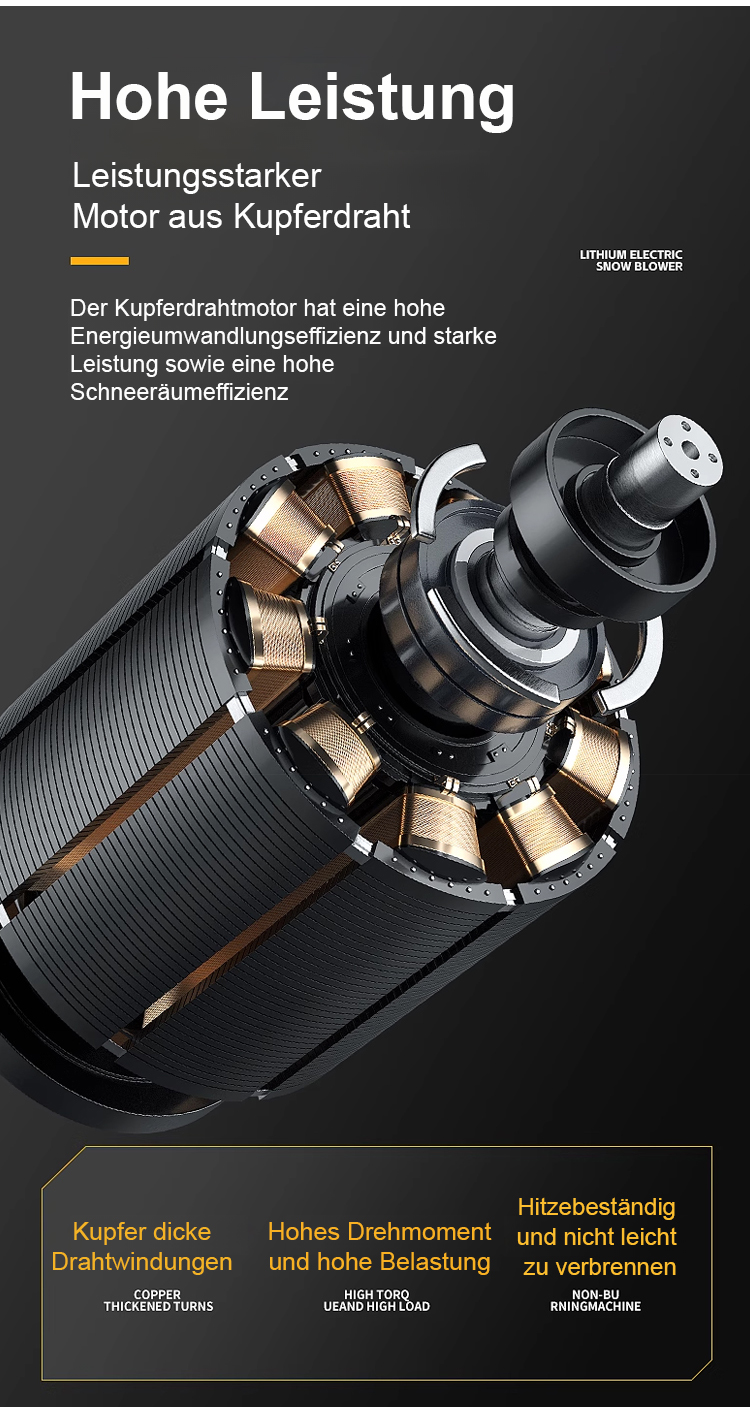 Faltbare, tragbare Schneefräse für den Hausgebrauch – in nur 1 Minute 300 m² Schnee räumen, selbst 30 cm hohe Schneeschichten sind kein Problem