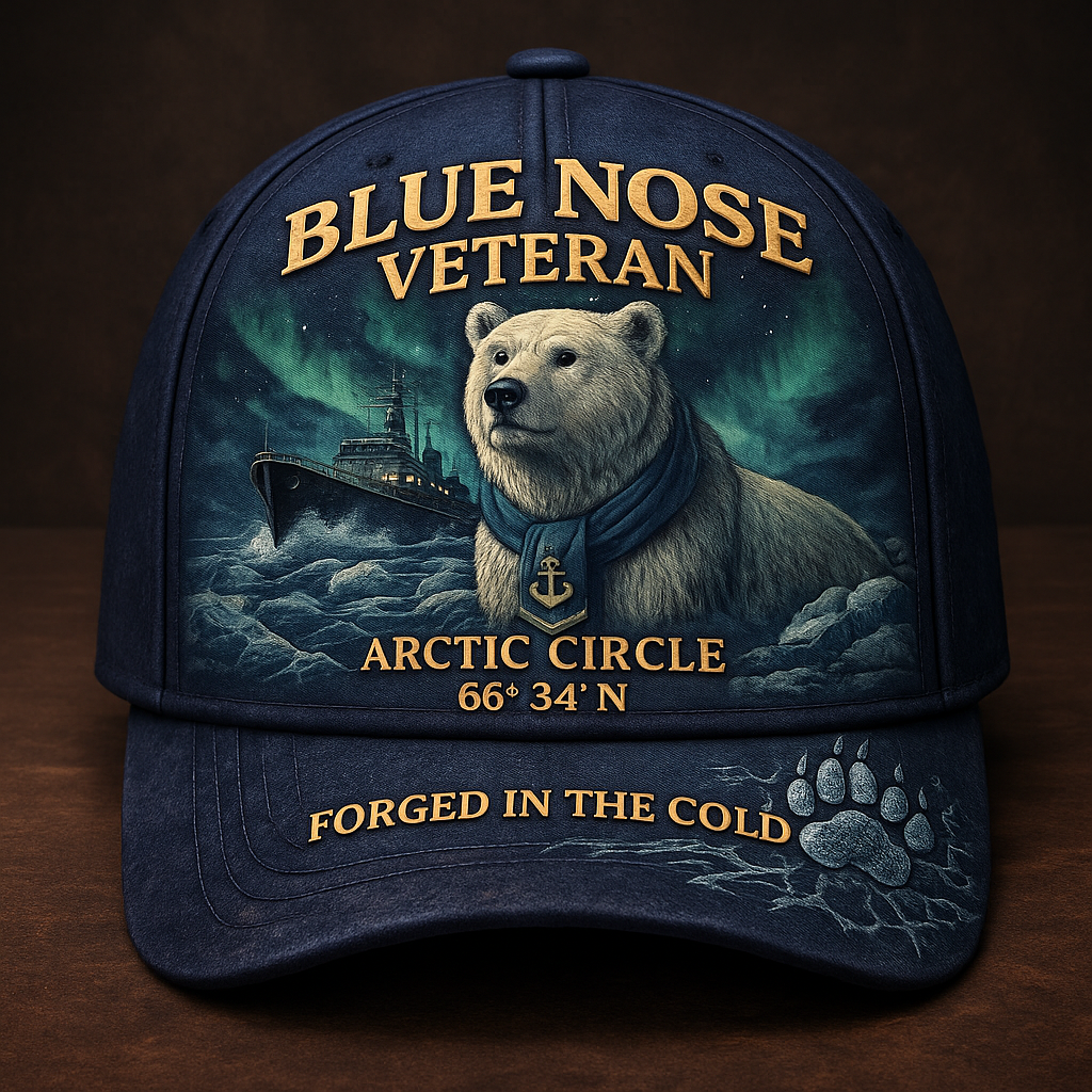 ❄️ ARCTIC CIRCLE CHALLENGE COIN — “BLUE NOSE VETERAN” 🐻‍❄️⚓