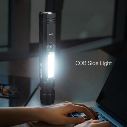 Magnetic & Rotatable L-Shaped Flashlight