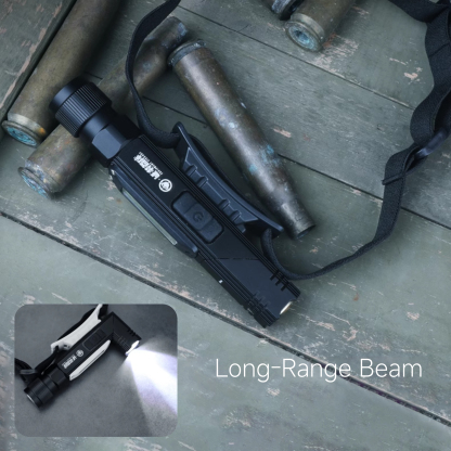 Magnetic & Rotatable L-Shaped Flashlight