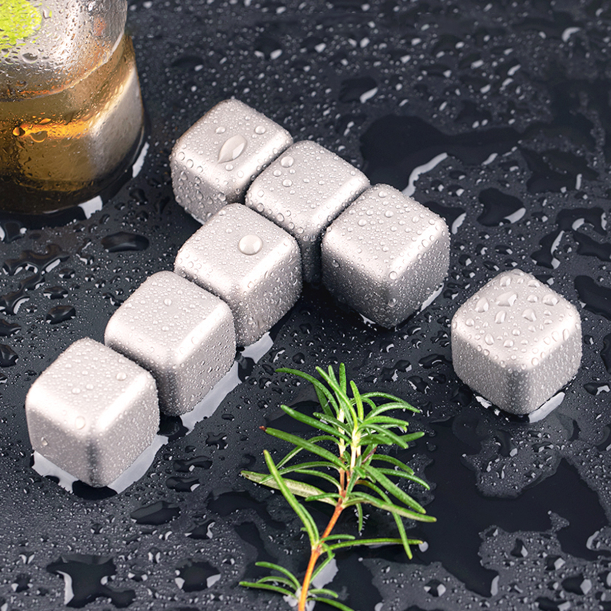 Titanium Reusable Ice Cubes-kiToolab