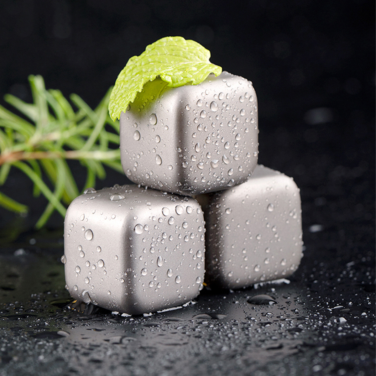 Titanium Reusable Ice Cubes-kiToolab