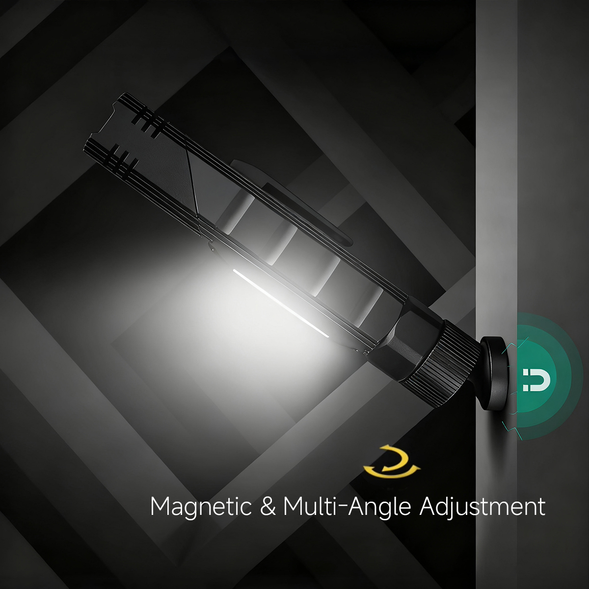 Magnetic & Rotatable L-Shaped Flashlight