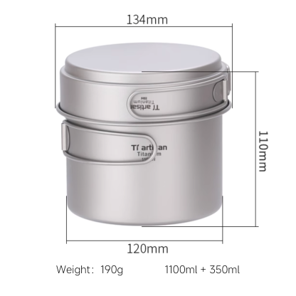 Titanium Camp Pot Set-kiToolab