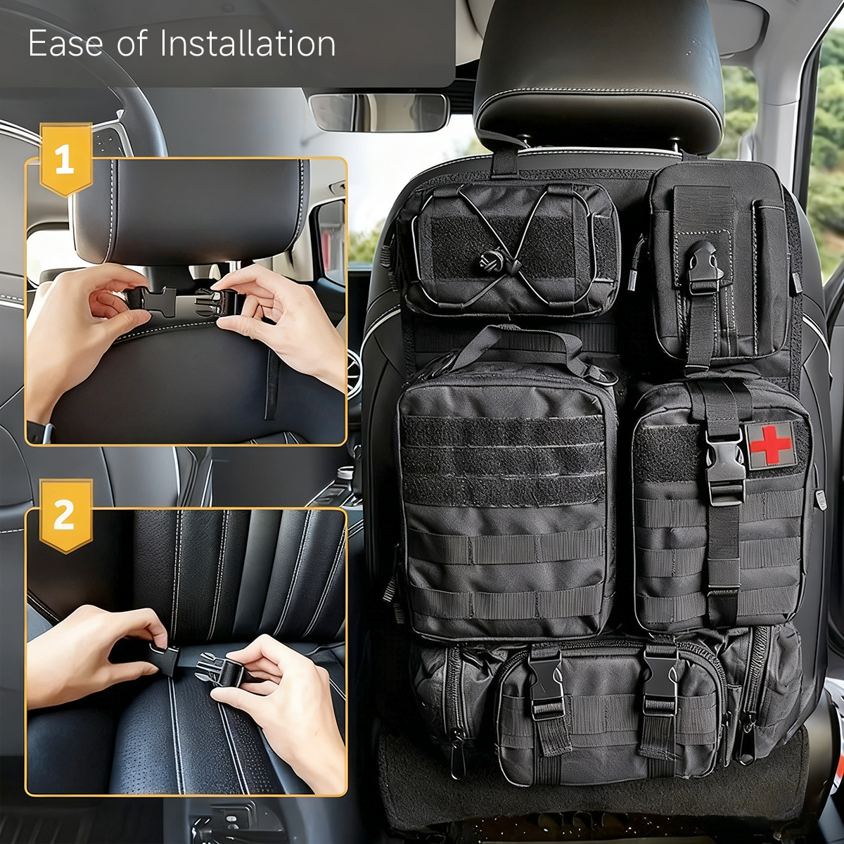 Molle Seat Back Organizer Kit