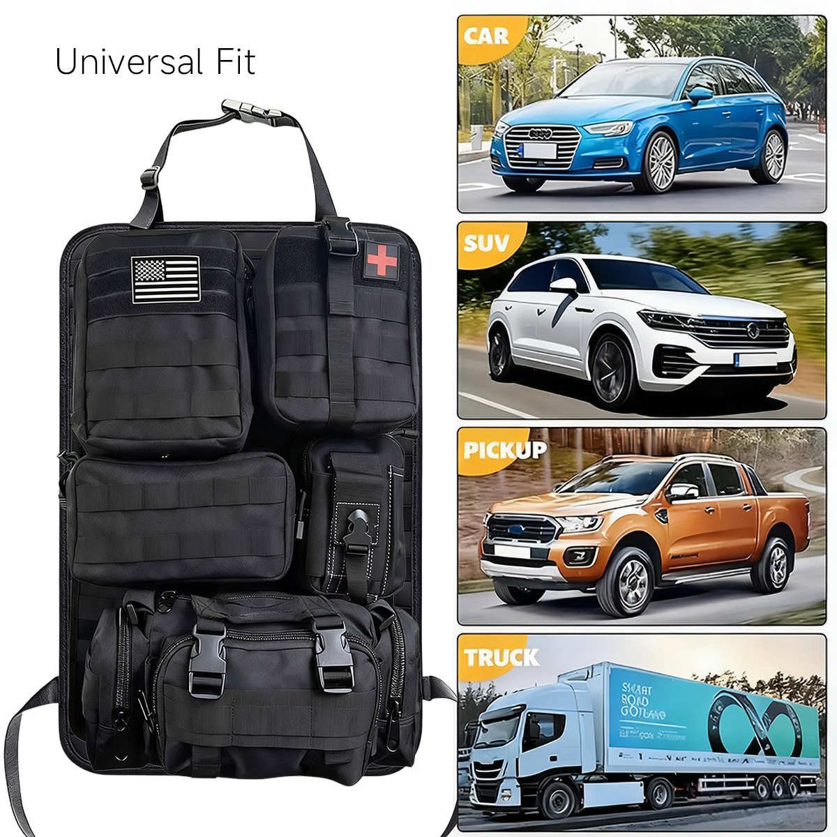 Molle Seat Back Organizer Kit