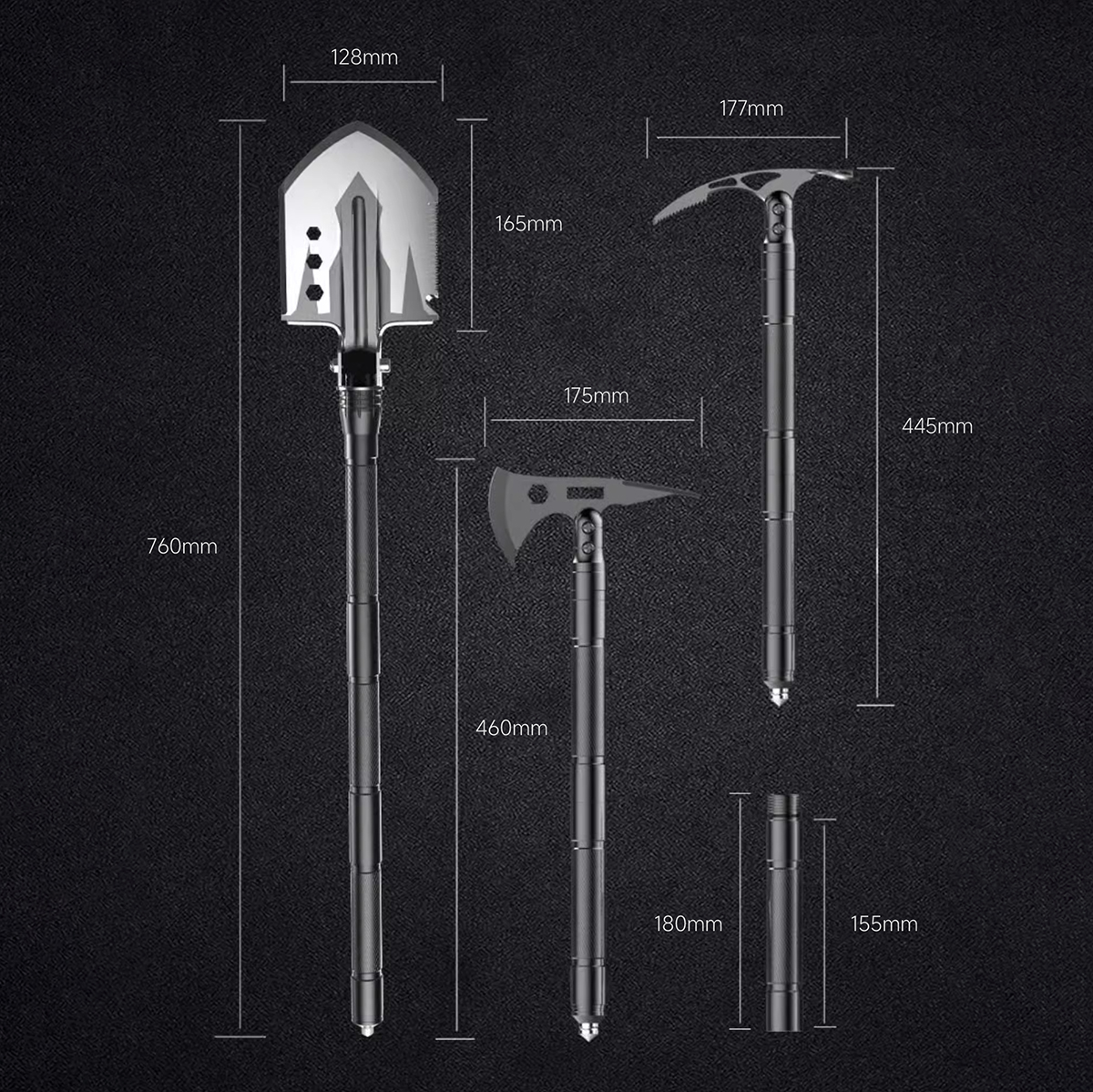 Overland Shovel Kit-kiToolab