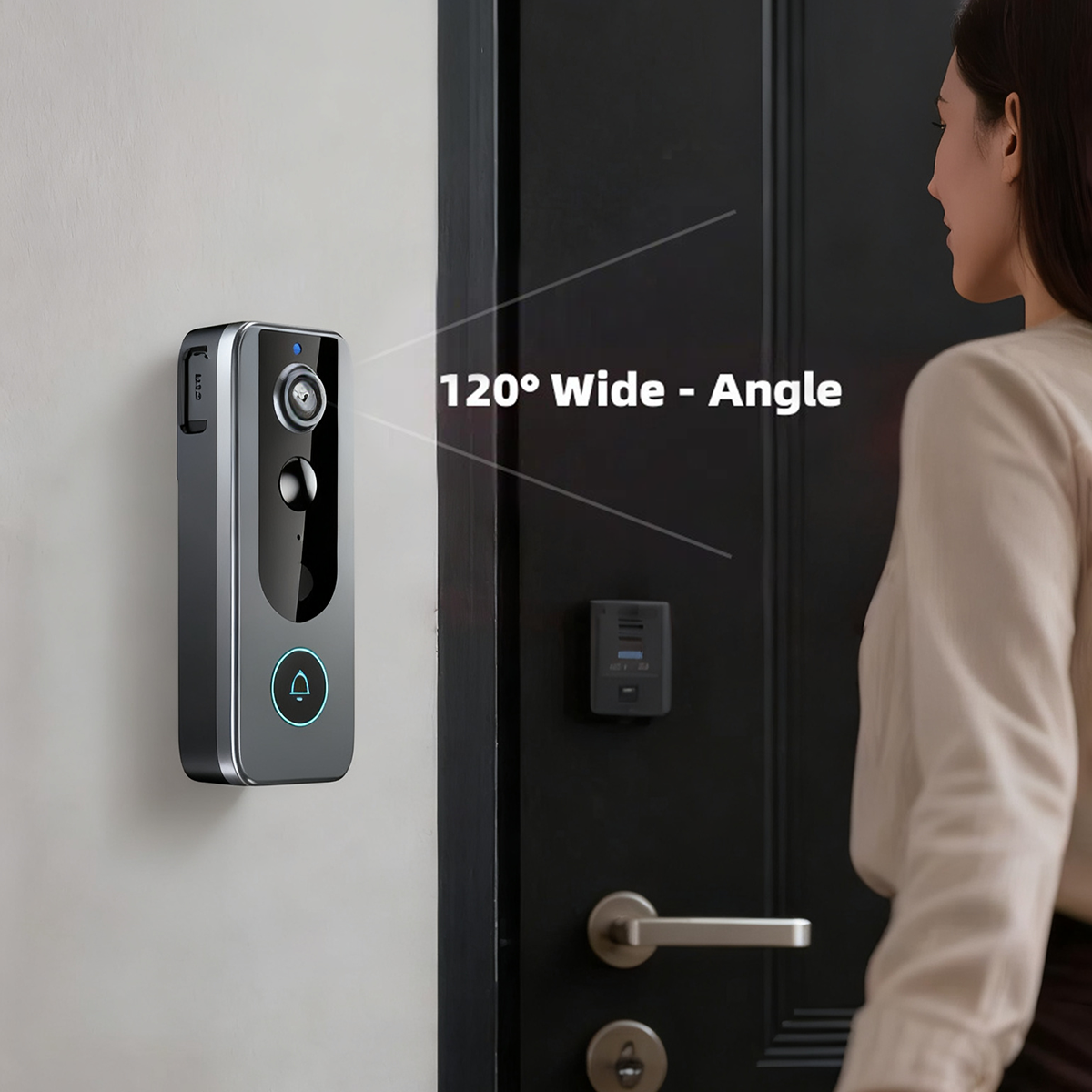 Solar Video Doorbell-kiToolab